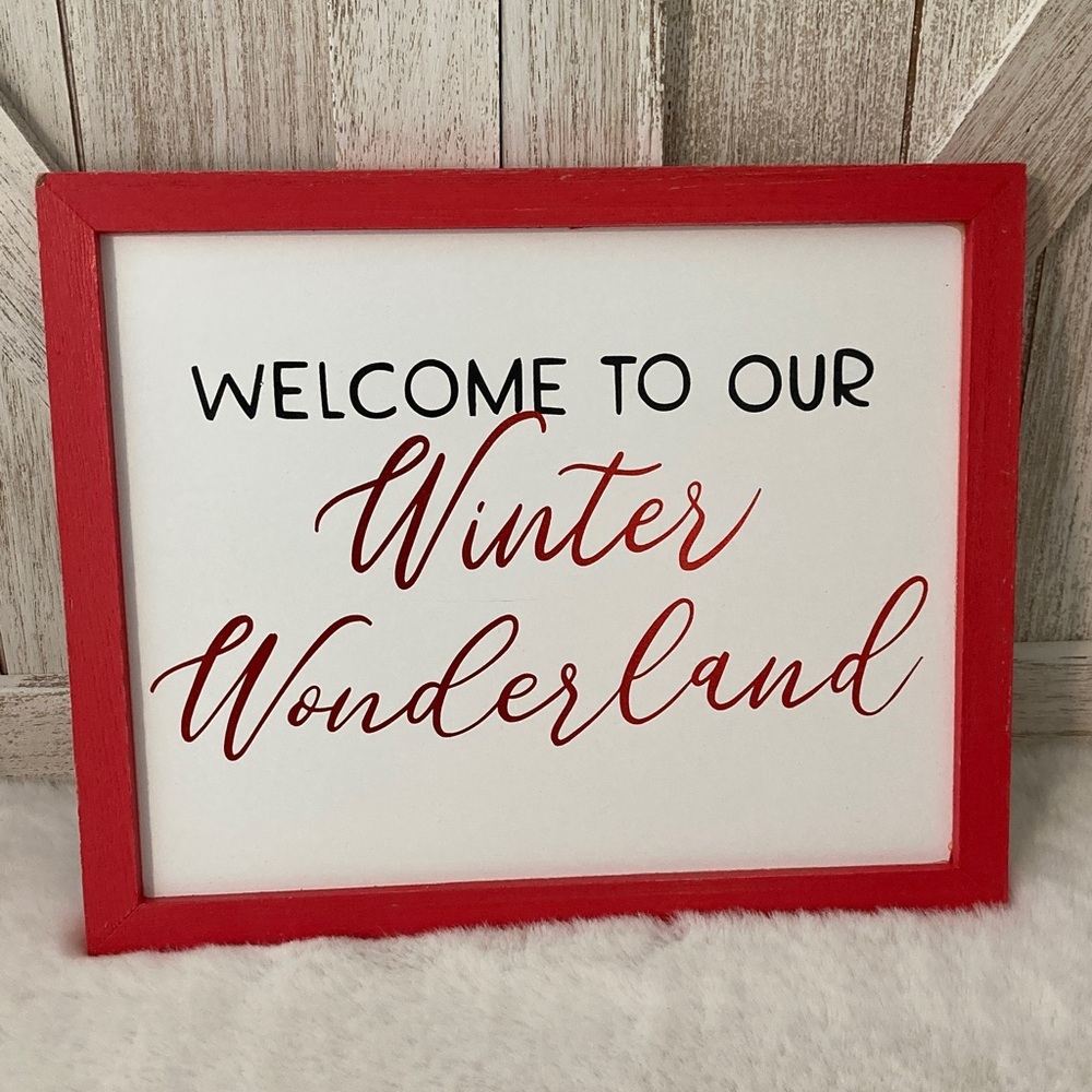 Target BP 2019 Christmas Welcome to our Winter Wonderland Sign
